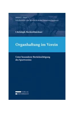 Abbildung von Hechenblaickner | Organhaftung im Verein | 1. Auflage | 2016 | 7 | beck-shop.de