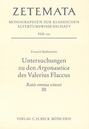 Cover: François Spaltenstein, Untersuchungen zu den Argonautica des Valerius Flaccus