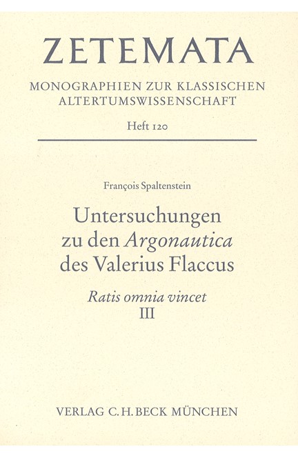 Cover: François Spaltenstein, Untersuchungen zu den Argonautica des Valerius Flaccus