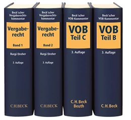 Abbildung von Beck'scher VOB- und Vergaberechtskommentar | 3. Auflage | | beck-shop.de