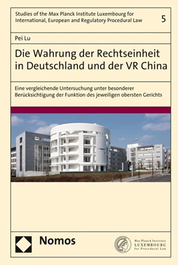 Abbildung von Lu | Die Wahrung der Rechtseinheit in Deutschland und der VR China | 1. Auflage | 2016 | beck-shop.de