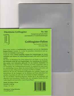 Abbildung von v. Dürckheim | Dürckheim-Register - 110 Folien | 1. Auflage | 2010 | beck-shop.de