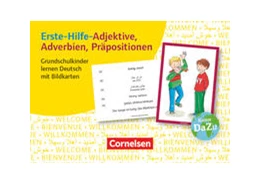 Abbildung von Erste-Hilfe-Adjektive, Adverbien, Präpositionen. Grundschulkinder lernen Deutsch mit Bildkarten | 1. Auflage | 2016 | beck-shop.de