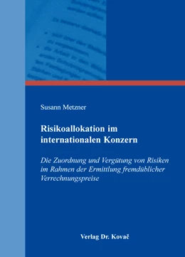 Abbildung von Metzner | Risikoallokation im internationalen Konzern | 1. Auflage | 2016 | 112 | beck-shop.de