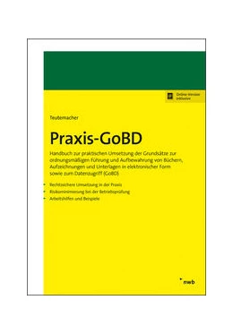 Abbildung von Teutemacher | Praxis-GoBD | 1. Auflage | 2020 | beck-shop.de