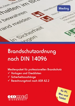 Abbildung von Meding | Brandschutzordnung nach DIN 14096 | 1. Auflage | 2016 | beck-shop.de