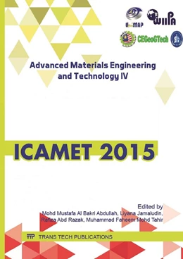 Abbildung von Al Bakri Abdullah / Jamaludin | Advanced Materials Engineering and Technology IV | 1. Auflage | 2016 | Volume 857 | beck-shop.de