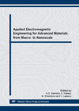 Abbildung von Mamalis / Kladas | Applied Electromagnetic Engineering for Advanced Materials from Macro- to Nanoscale | 1. Auflage | 2016 | Volume 856 | beck-shop.de
