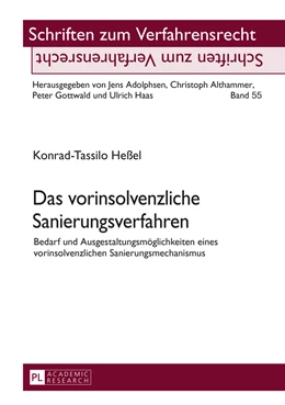 Abbildung von Heßel | Das vorinsolvenzliche Sanierungsverfahren | 1. Auflage | 2016 | beck-shop.de