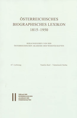 Abbildung von Österreichisches Biographisches Lexikon 1815-1950 / Österreichisches Biographisches Lexikon 1815-1950 Lieferung 67 | 1. Auflage | 2016 | beck-shop.de