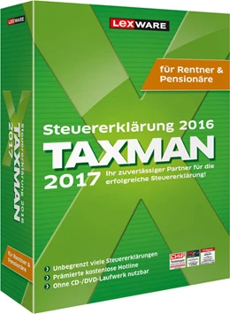 Abbildung von TAXMAN 2017 für Rentner & Pensionäre | 1. Auflage | 2016 | beck-shop.de
