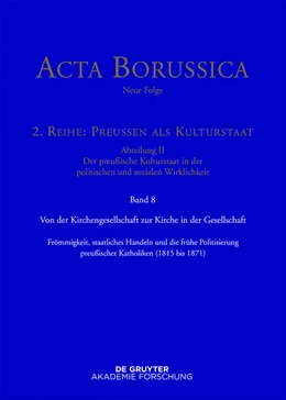 Abbildung von Bbaw / Neugebauer | Von der Kirchengesellschaft zur Kirche in der Gesellschaft | 1. Auflage | 2016 | beck-shop.de