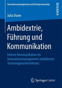 Abbildung von Duwe | Ambidextrie, Führung und Kommunikation | 1. Auflage | 2016 | beck-shop.de
