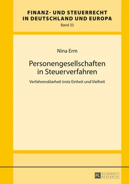 Abbildung von Erm | Personengesellschaften in Steuerverfahren | 1. Auflage | 2016 | 33 | beck-shop.de