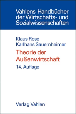 Abbildung von Theorie der Außenwirtschaft | 14. Auflage | 2015 | beck-shop.de