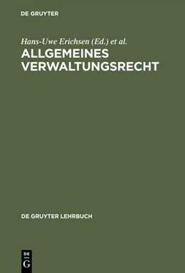 Abbildung von Erichsen / Martens | Allgemeines Verwaltungsrecht | 4. Auflage | 1979 | beck-shop.de