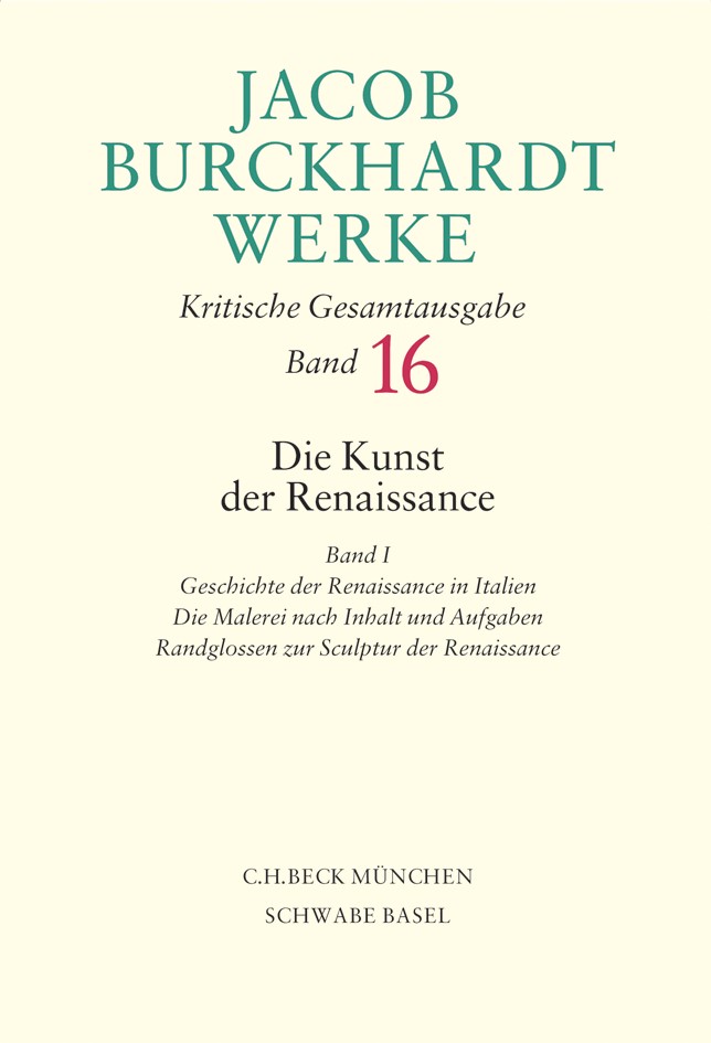 Cover: Burckhardt, Jacob, Die Kunst der Renaissance I