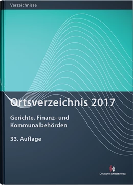 Abbildung von Ortsverzeichnis 2017 | 1. Auflage | 2016 | beck-shop.de
