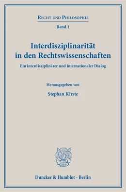 Abbildung von Kirste | Interdisziplinarität in den Rechtswissenschaften | 1. Auflage | 2016 | beck-shop.de