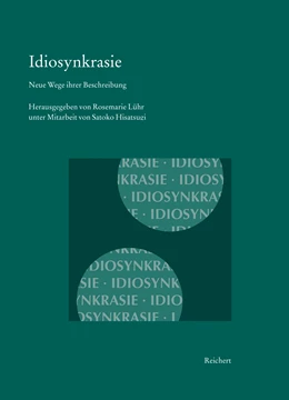 Abbildung von Lühr | Idiosynkrasie | 1. Auflage | 2016 | beck-shop.de
