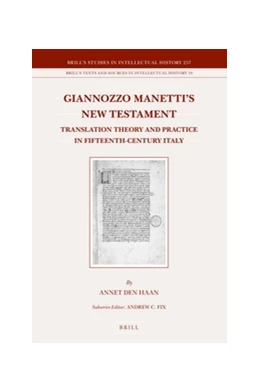 Abbildung von den Haan | Giannozzo Manetti's New Testament | 1. Auflage | 2016 | beck-shop.de
