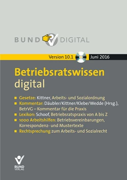 Abbildung von Däubler / Kittner | Betriebsratswissen digital (Version 10.1) | 11. Auflage | 2016 | beck-shop.de