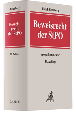 Abbildung von Eisenberg | Beweisrecht der StPO | 10. Auflage | 2017 | beck-shop.de