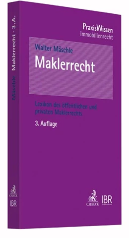 Abbildung von Mäschle | Maklerrecht | 3. Auflage | 2017 | beck-shop.de
