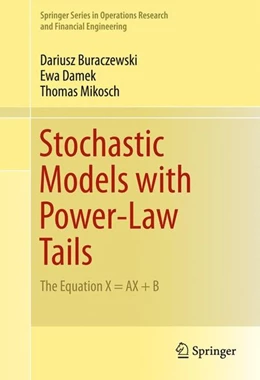 Abbildung von Buraczewski / Damek | Stochastic Models with Power-Law Tails | 1. Auflage | 2016 | beck-shop.de