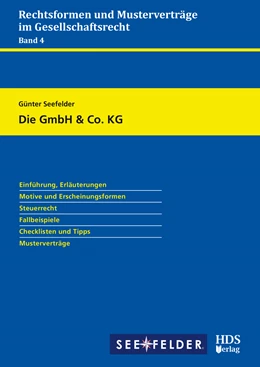 Abbildung von Seefelder | Die GmbH & Co. KG | 1. Auflage | 2017 | Band 4 | beck-shop.de