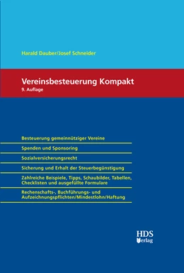 Abbildung von Dauber / Schneider | Vereinsbesteuerung Kompakt | 9. Auflage | 2016 | beck-shop.de