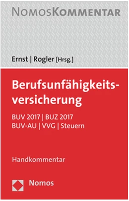 Abbildung von Ernst / Rogler (Hrsg.) | Berufsunfähigkeitsversicherung | 1. Auflage | 2018 | beck-shop.de