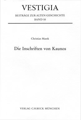 Cover: Marek, Christian, Die Inschriften von Kaunos