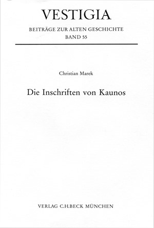 Cover: , Die Inschriften von Kaunos