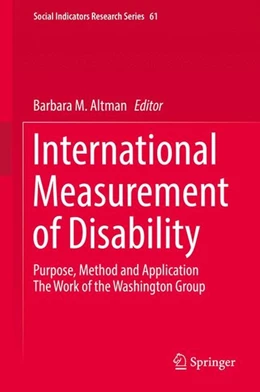 Abbildung von Altman | International Measurement of Disability | 1. Auflage | 2016 | beck-shop.de