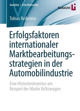 Abbildung von Reibstein | Erfolgsfaktoren internationaler Marktbearbeitungsstrategien in der Automobilindustrie | 1. Auflage | 2016 | beck-shop.de