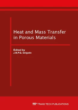 Abbildung von Delgado | Heat and Mass Transfer in Porous Materials | 1. Auflage | 2016 | beck-shop.de