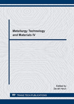 Abbildung von Harun | Metallurgy Technology and Materials IV | 1. Auflage | 2016 | beck-shop.de