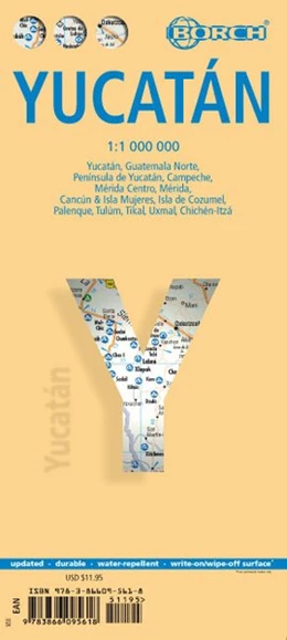 Abbildung von Yucatan 1 : 1 000 000. Road Map + City Maps | 8. Auflage | 2016 | beck-shop.de