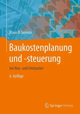 Abbildung von Siemon | Baukostenplanung und -steuerung | 6. Auflage | 2016 | beck-shop.de