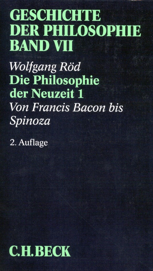 Cover: Röd, Wolfgang, Die Philosophie der Neuzeit 1