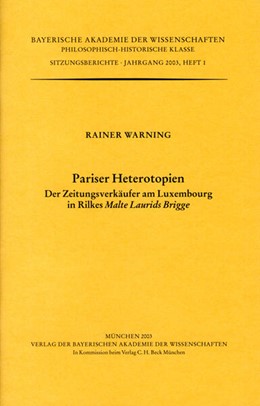 Cover: Warning, Rainer, Pariser Heterotopien