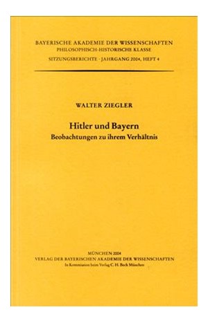 Cover: Walter Ziegler, Hitler und Bayern