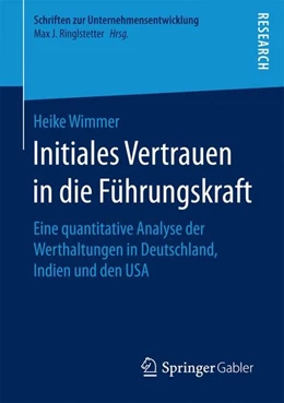 Abbildung von Wimmer | Initiales Vertrauen in die Führungskraft | 1. Auflage | 2016 | beck-shop.de