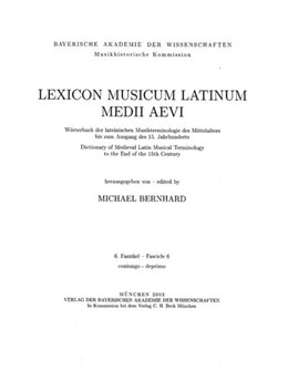 Cover: Bernhard, Michael, Lexicon Musicum Latinum Medii Aevi = Wörterbuch der lateinischen Musikterminologie des Mittelalters bis zum Ausgang des 15. Jahrhunderts = Dictionary of Medieval Latin Musical Terminology to the End of the 15th Century
