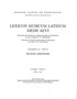 Cover: Bernhard, Michael, Lexicon Musicum Latinum Medii Aevi = Wörterbuch der lateinischen Musikterminologie des Mittelalters bis zum Ausgang des 15. Jahrhunderts = Dictionary of Medieval Latin Musical Terminology to the End of the 15th Century
