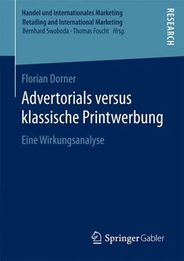 Abbildung von Dorner | Advertorials versus klassische Printwerbung | 1. Auflage | 2016 | beck-shop.de