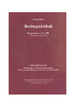 Abbildung von Müller | Rechtsgleichheit | 1. Auflage | 1995 | beck-shop.de