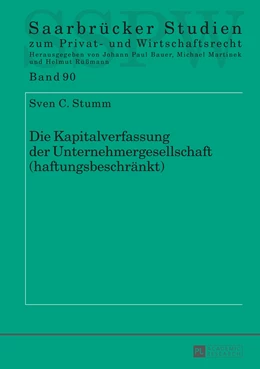 Abbildung von Stumm | Die Kapitalverfassung der Unternehmergesellschaft (haftungsbeschränkt) | 1. Auflage | 2016 | beck-shop.de