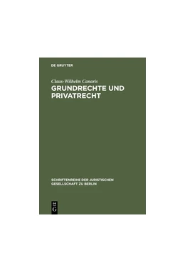 Abbildung von Canaris | Grundrechte und Privatrecht | 1. Auflage | 1998 | 159 | beck-shop.de